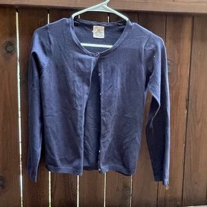 Blue Zara cardigan